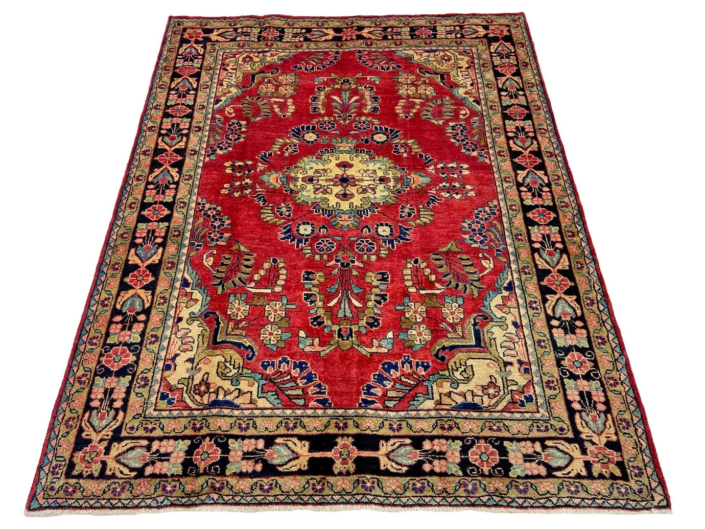 Handgeknüpfter Perserteppich, 210 × 165 cm, Wolle