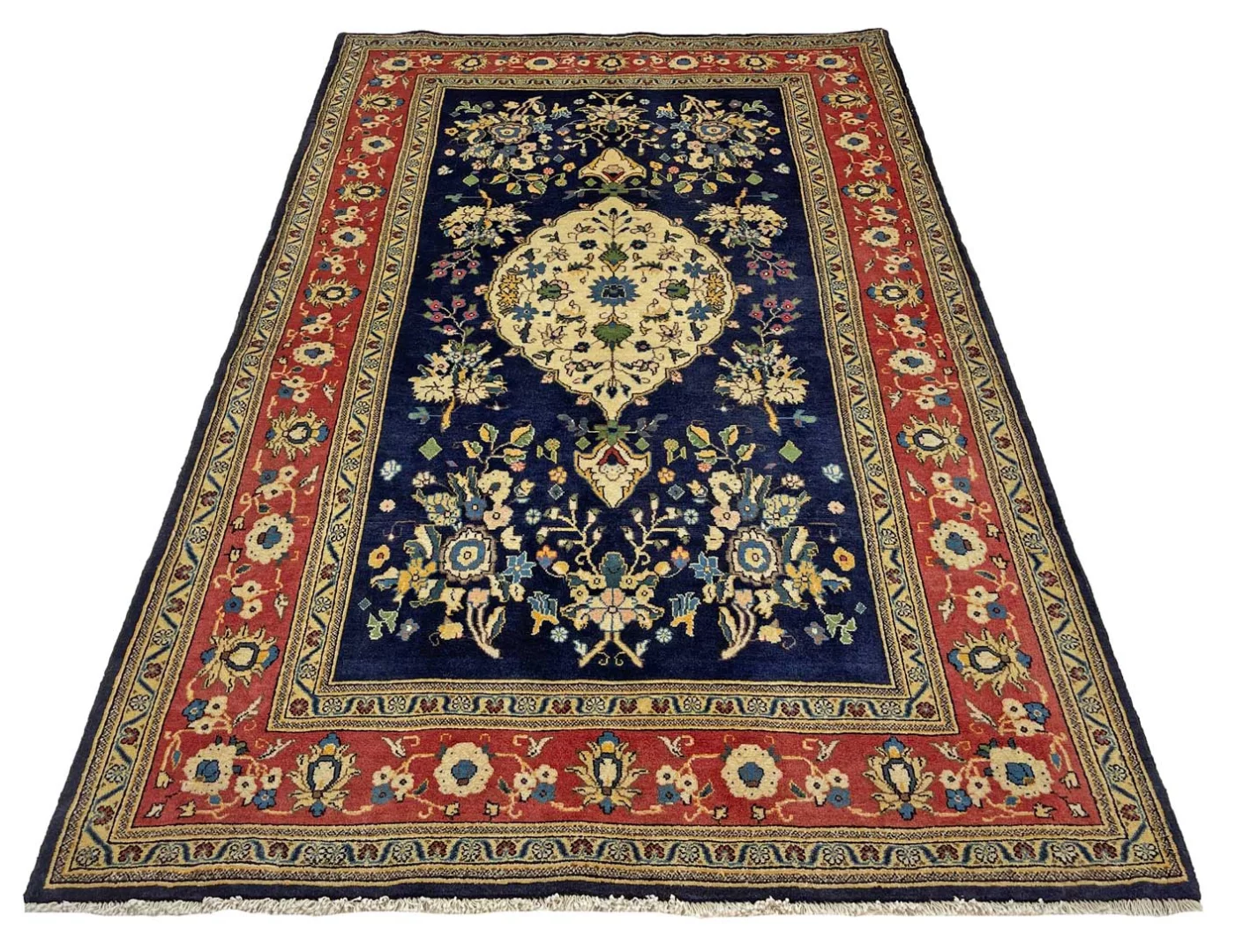 Handgeknüpfter Perserteppich, 222 × 144 cm, Wolle