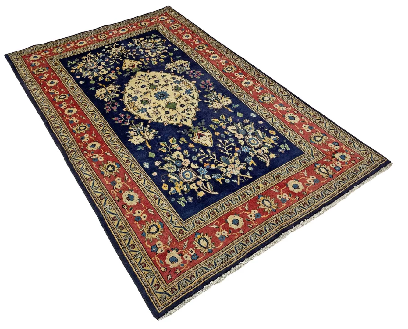 Handgeknüpfter Perserteppich, 222 × 144 cm, Wolle