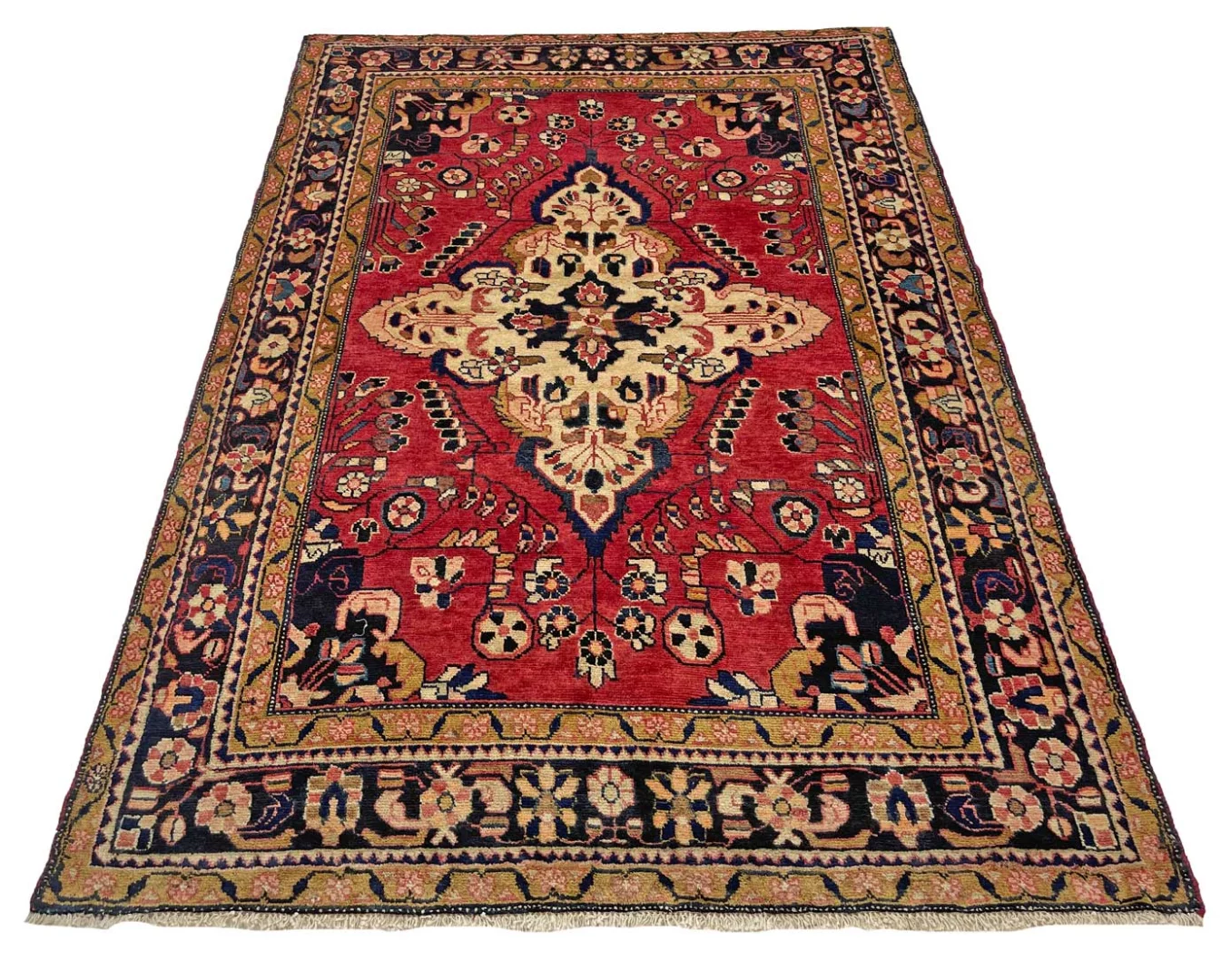 Perserteppich 215 × 146 cm aus Wolle, handgeknüpft