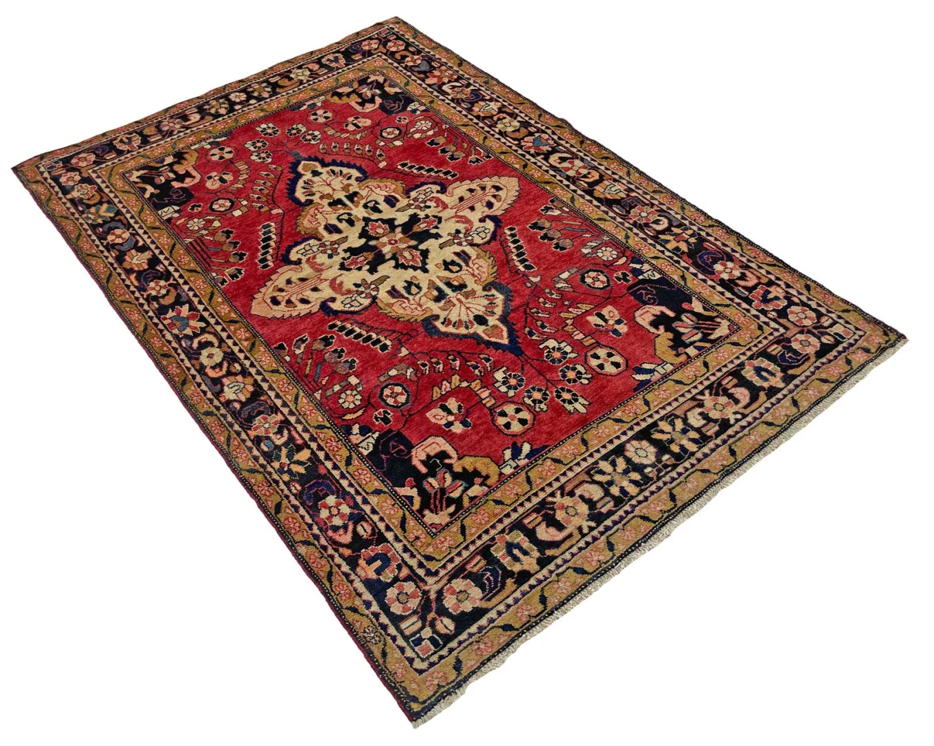 Perserteppich 215 × 146 cm aus Wolle, handgeknüpft