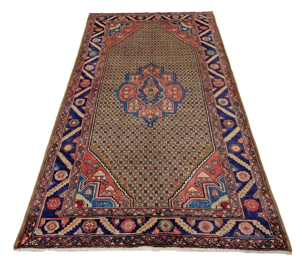 Handgeknüpfter Perserteppich, 237 × 126 cm, Wolle