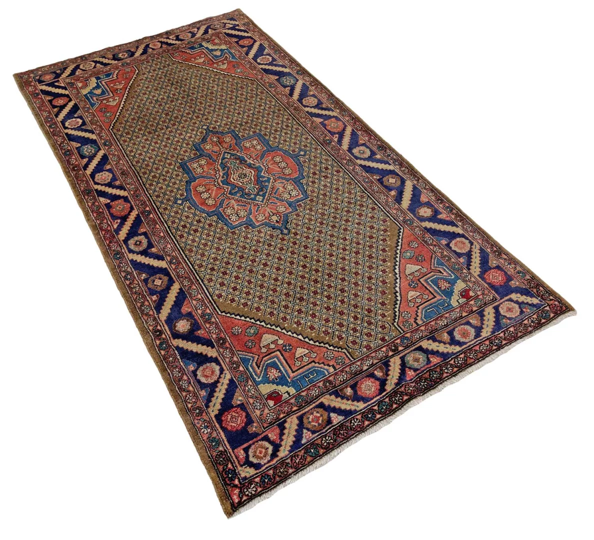 Handgeknüpfter Perserteppich, 237 × 126 cm, Wolle