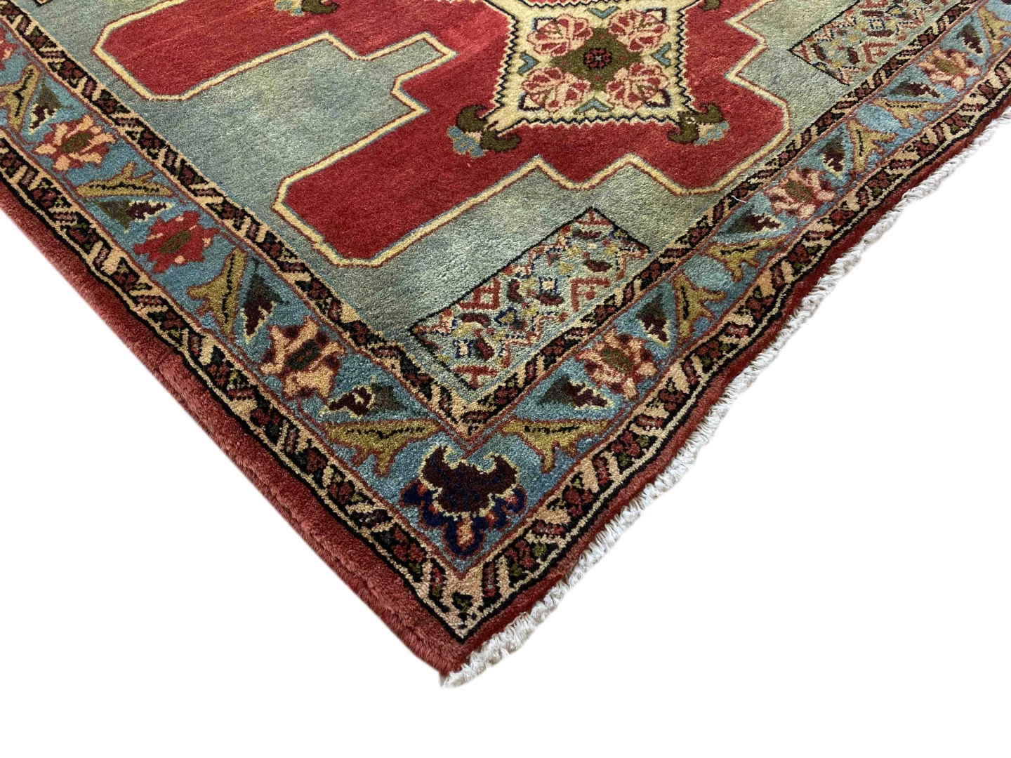 Perserteppich 222 × 103 cm aus Wolle, handgeknüpft