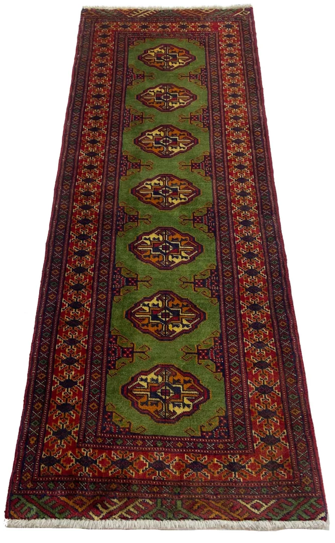 Handgeknüpfter Perserteppich, 187 × 66 cm, Wolle