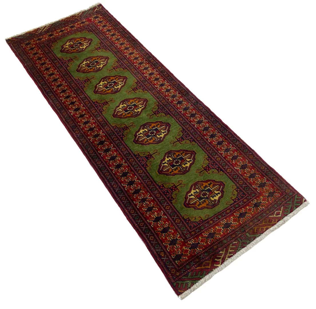 Handgeknüpfter Perserteppich, 187 × 66 cm, Wolle