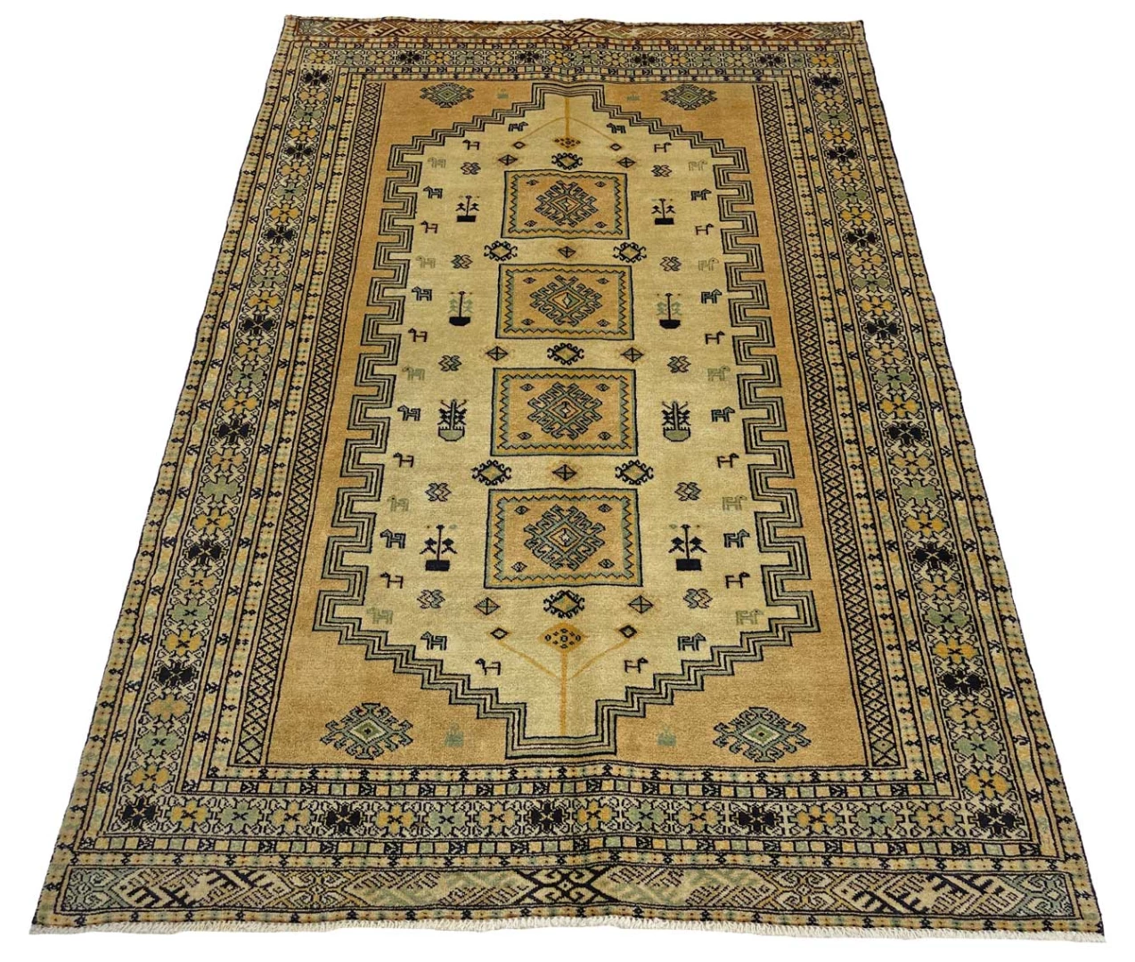 Handgeknüpfter Perserteppich 195 × 131 cm