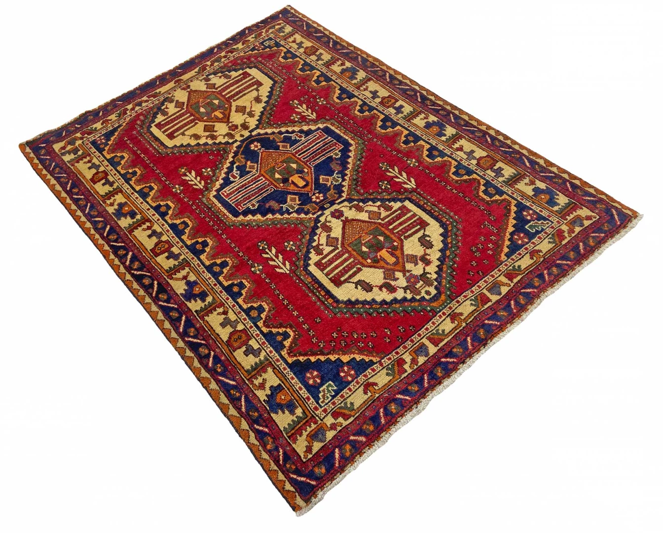 Shiraz Perserteppich aus Iran, 203 × 151 cm