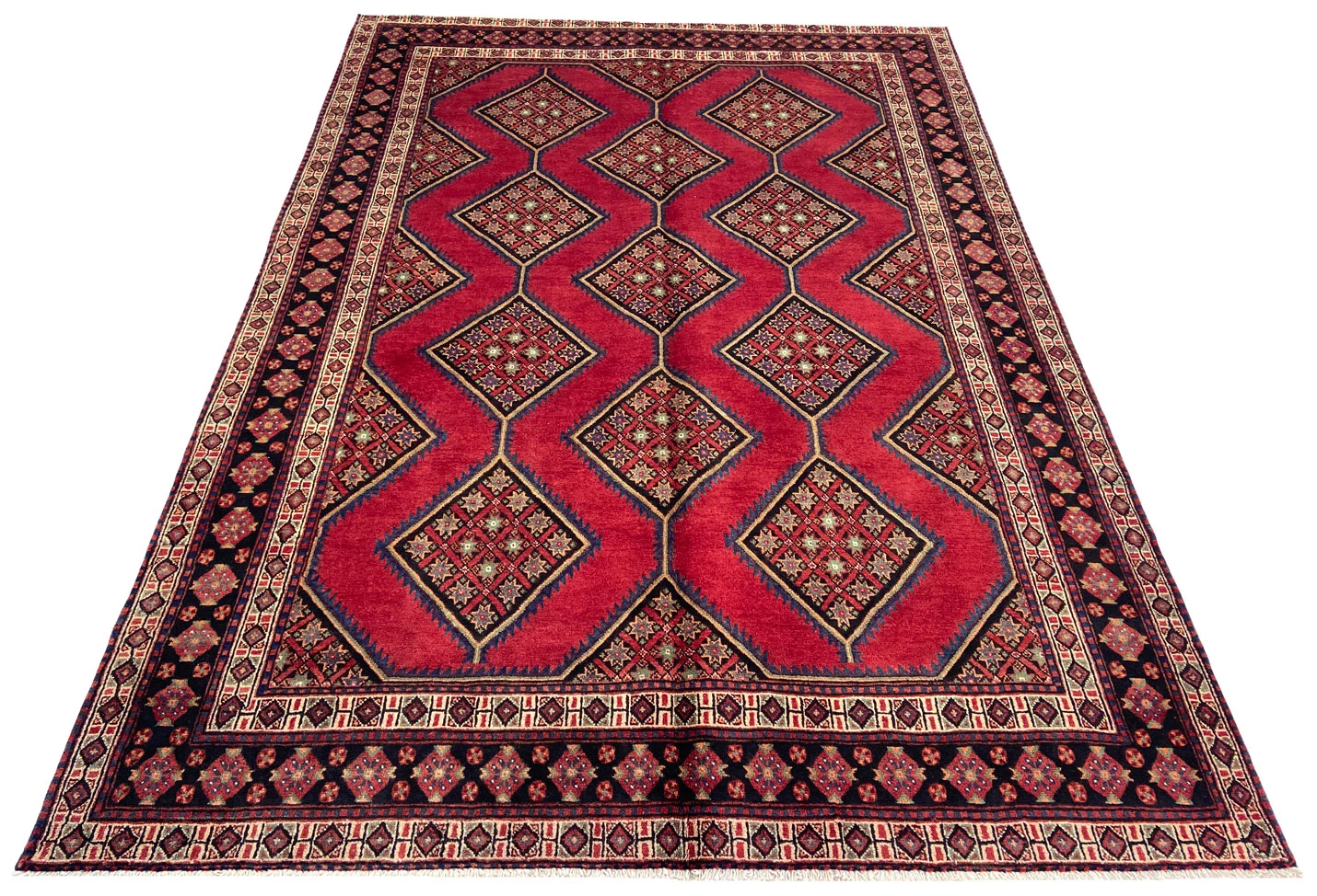 Handgeknüpfter Shiraz Perserteppich 295 × 204 cm