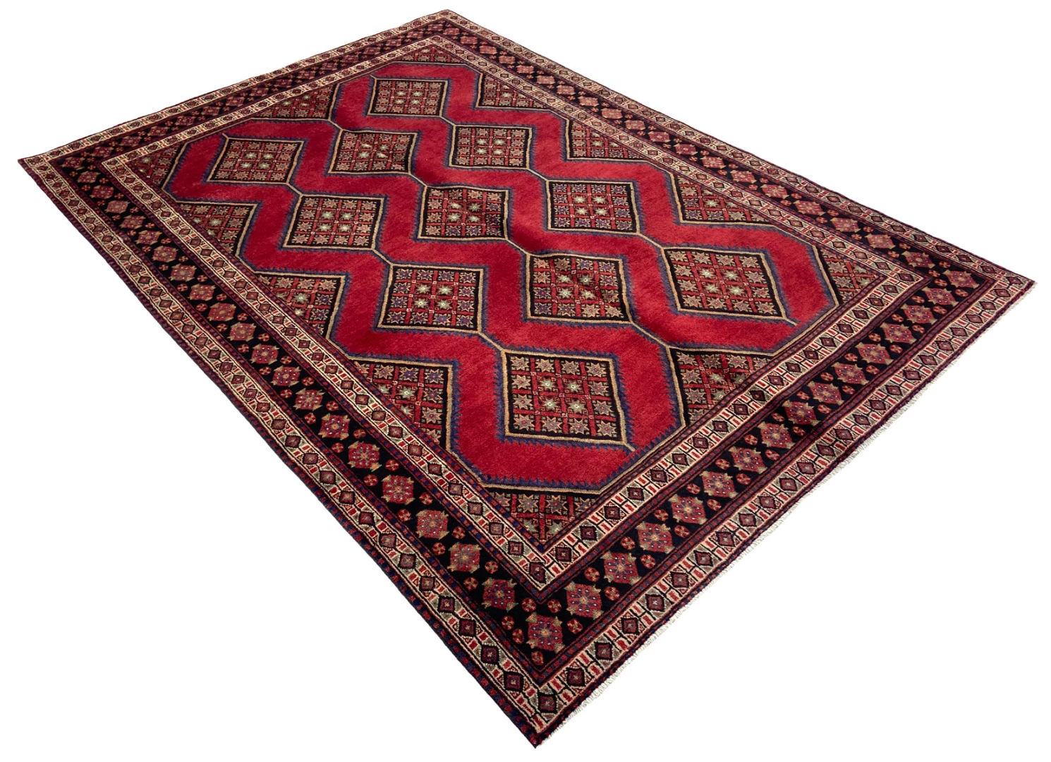 Handgeknüpfter Shiraz Perserteppich 295 × 204 cm