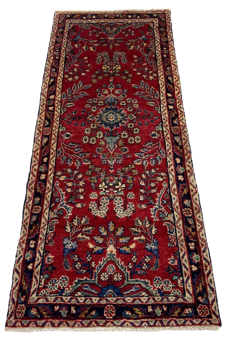 Perserteppich 197 × 79 cm aus Wolle, handgeknüpft