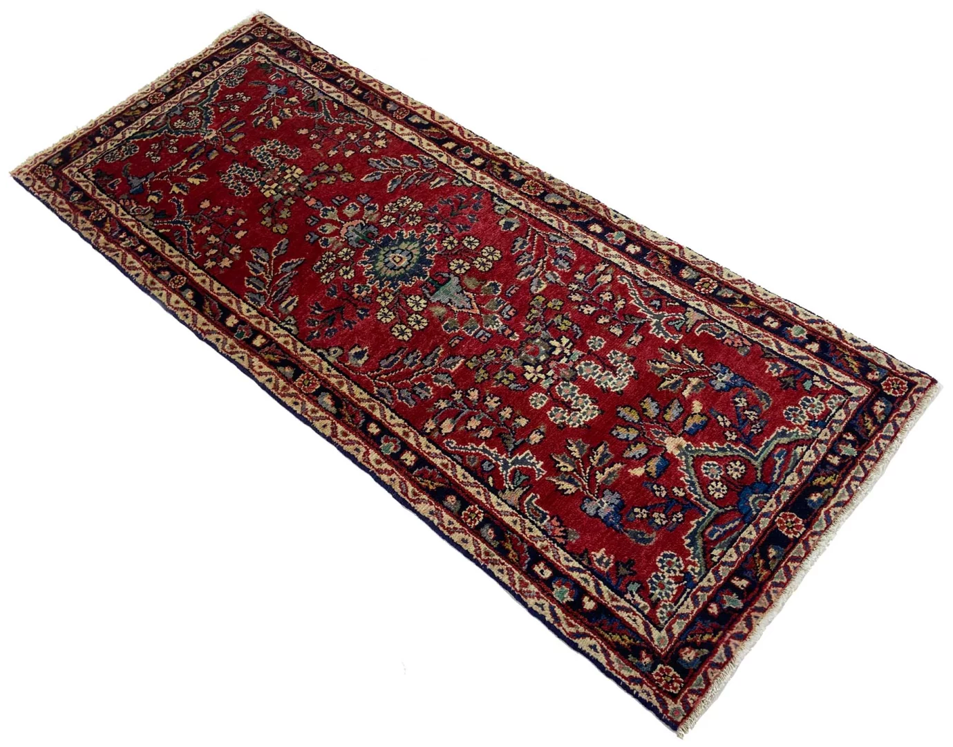 Perserteppich 197 × 79 cm aus Wolle, handgeknüpft