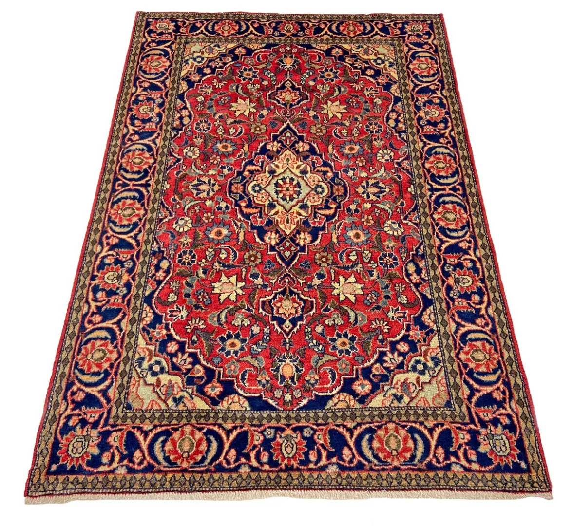 Perserteppich 200 × 134 cm aus Wolle, handgeknüpft
