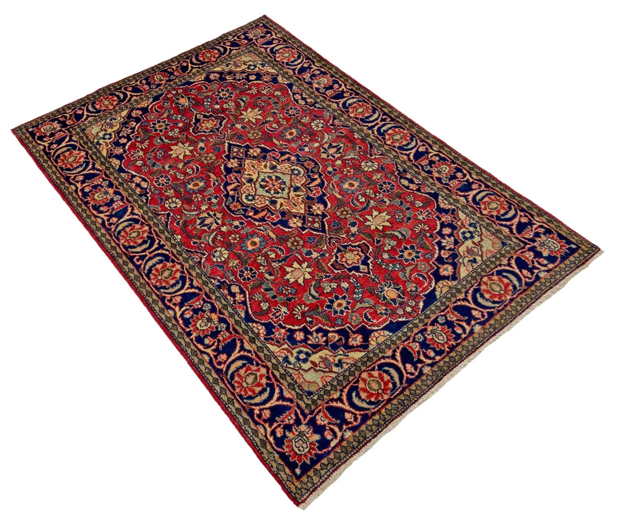 Perserteppich 200 × 134 cm aus Wolle, handgeknüpft