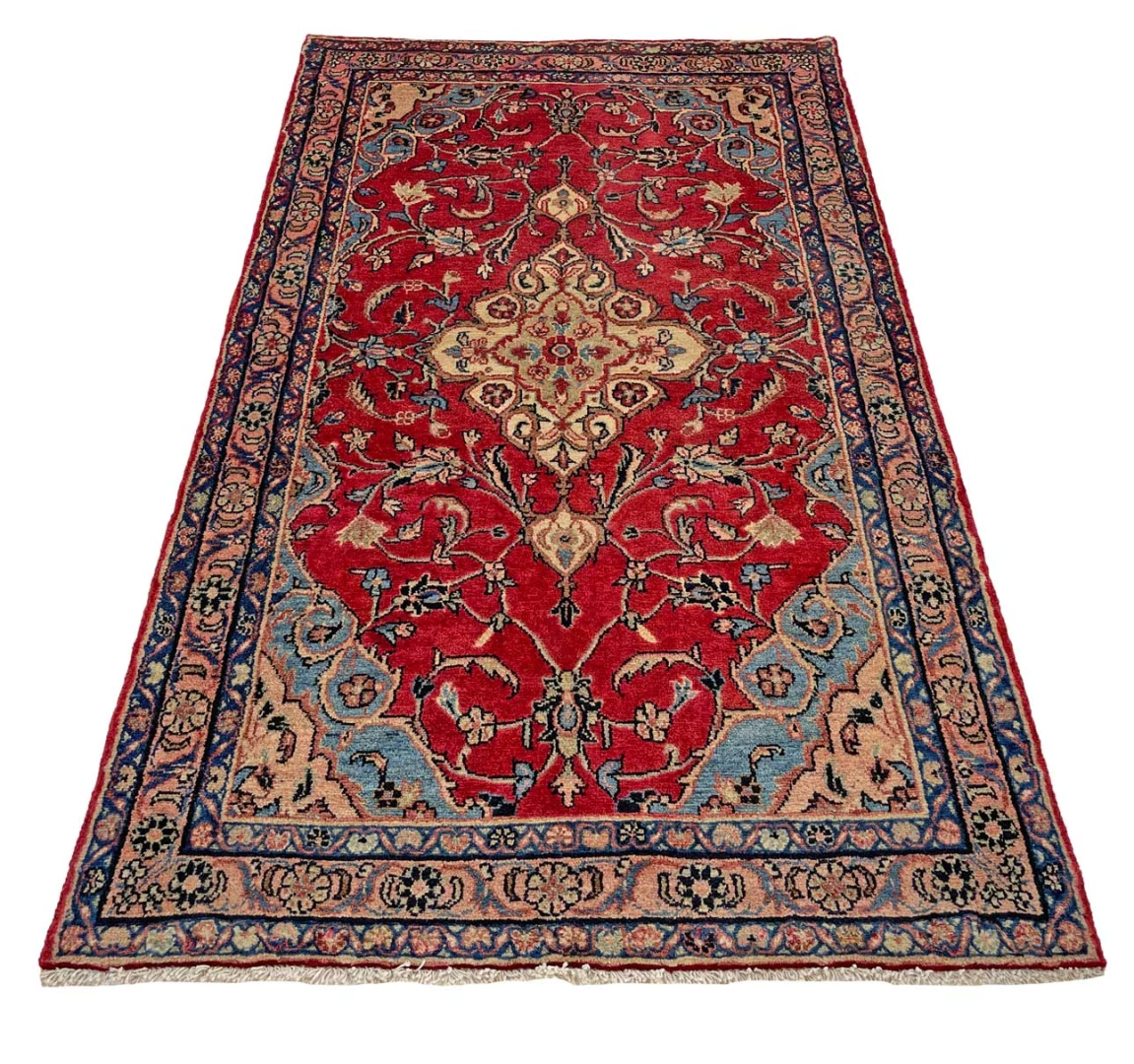 Perserteppich 210 × 123 cm aus Wolle, handgeknüpft
