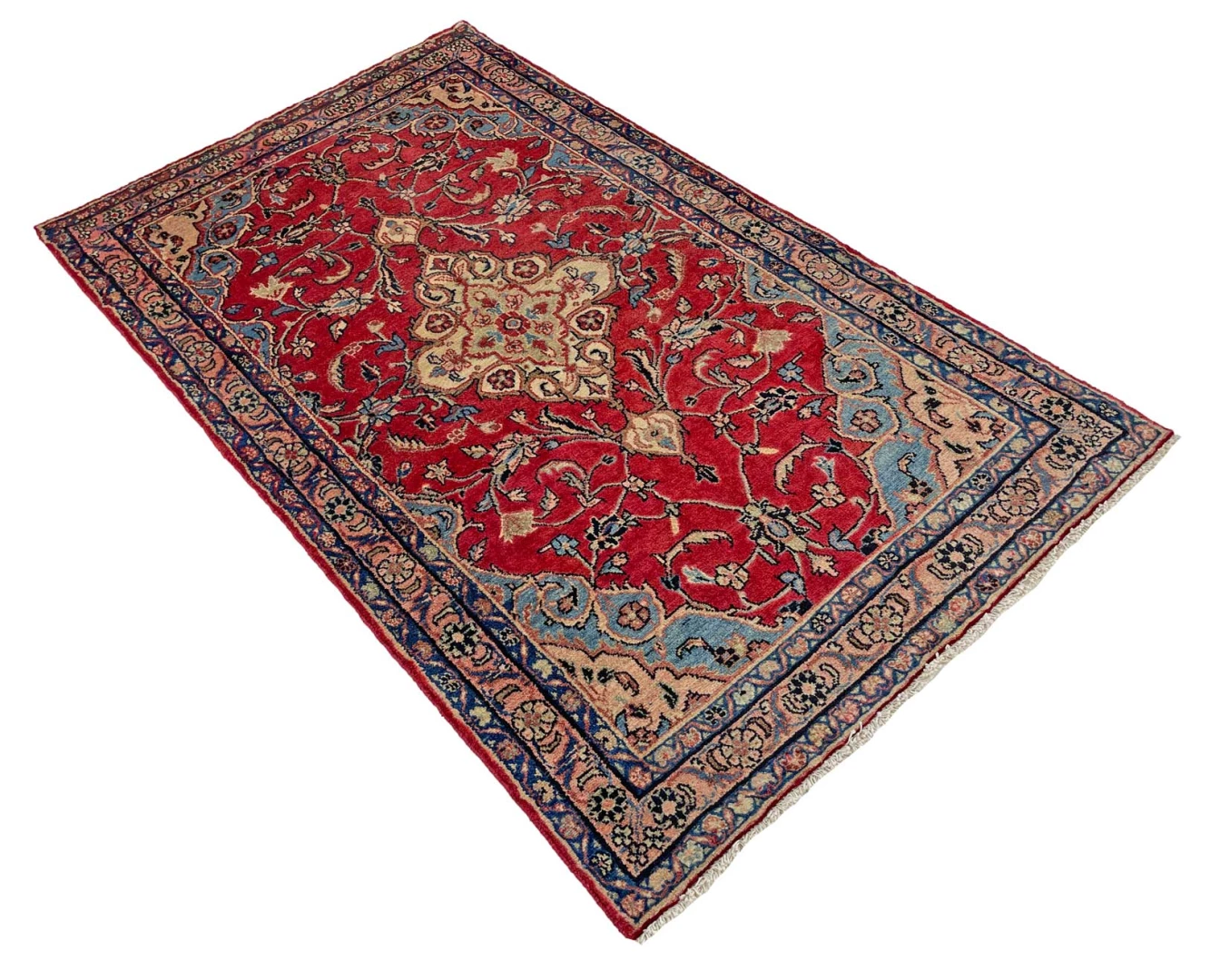 Perserteppich 210 × 123 cm aus Wolle, handgeknüpft