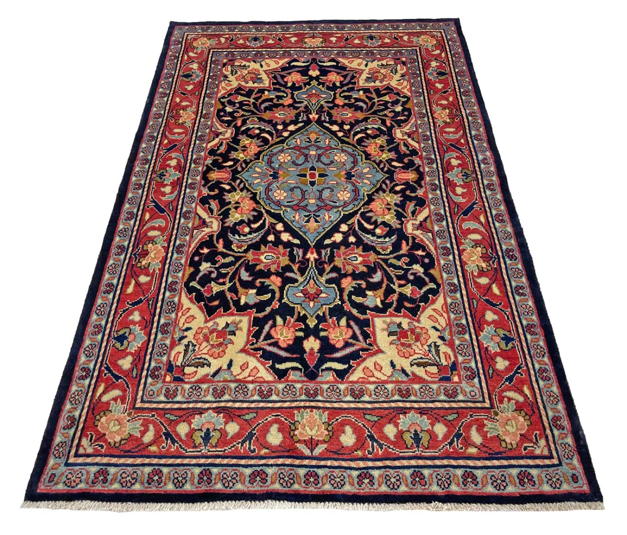 Handgeknüpfter Perserteppich, 216 × 133 cm, Wolle