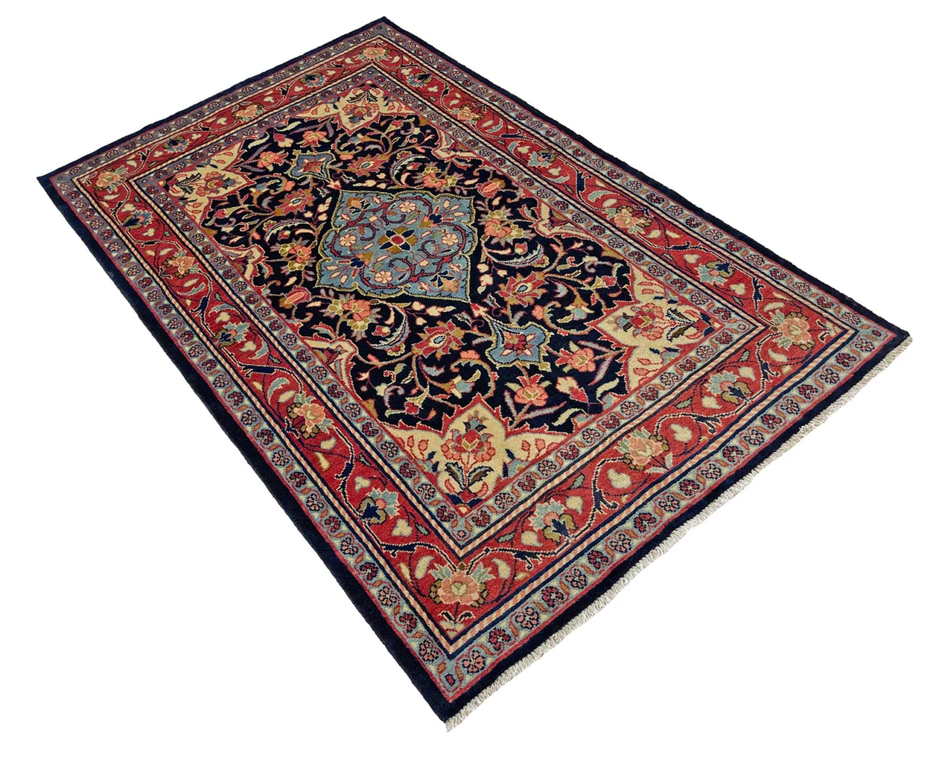 Handgeknüpfter Perserteppich, 216 × 133 cm, Wolle