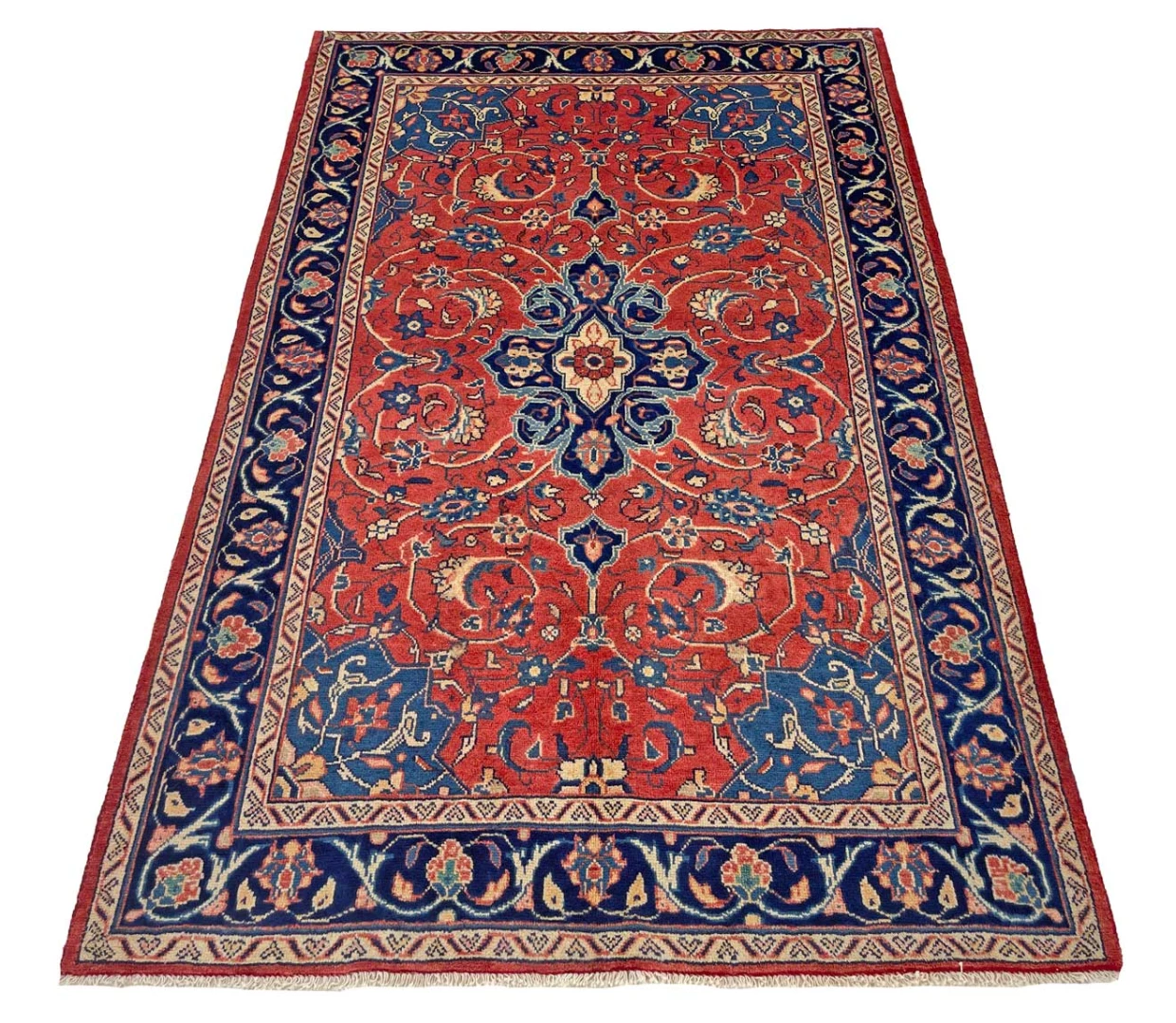Handgeknüpfter Perserteppich, 220 × 141 cm, Wolle