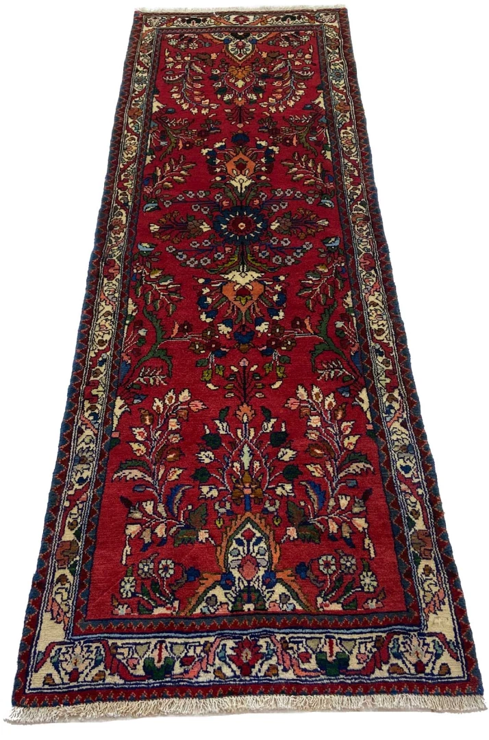 Handgeknüpfter Perserteppich, 225 × 74 cm, Wolle