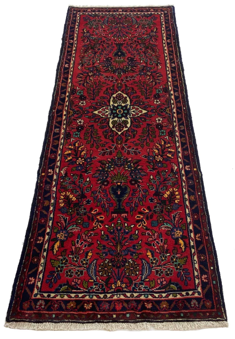 Handgeknüpfter Perserteppich, 227 × 81 cm, Wolle