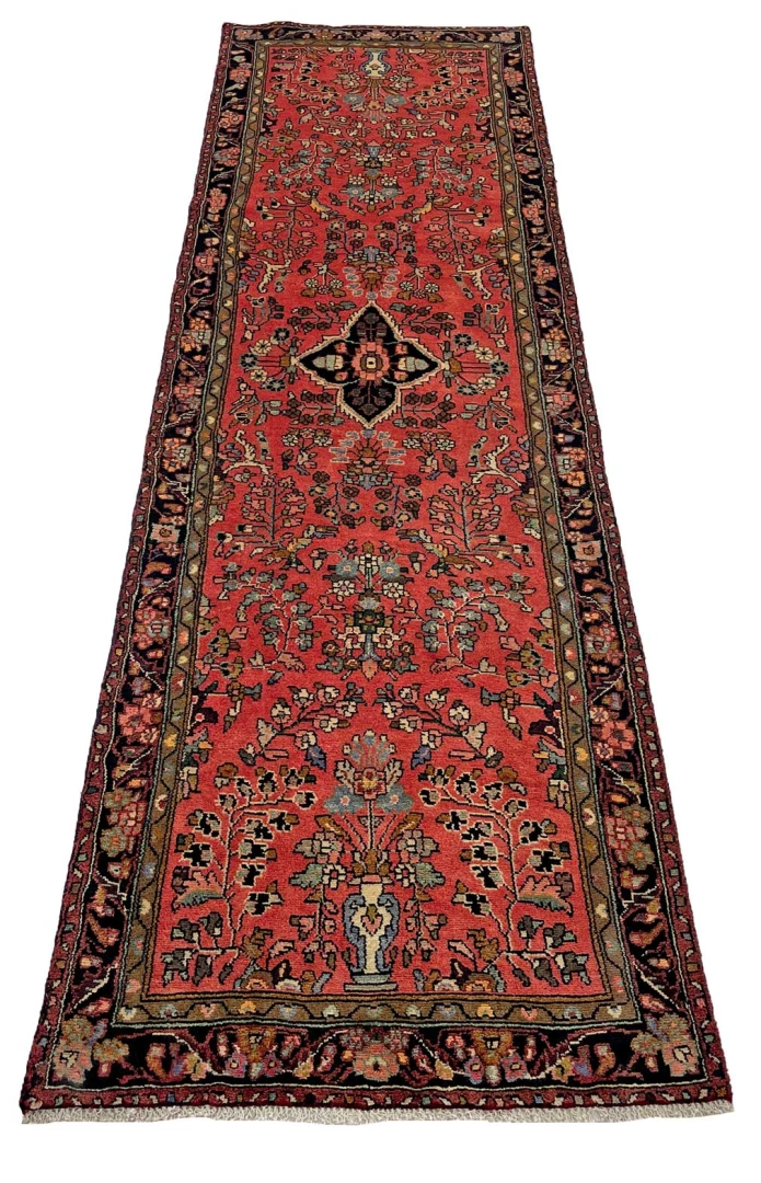 Handgeknüpfter Perserteppich, 287 × 81 cm, Wolle