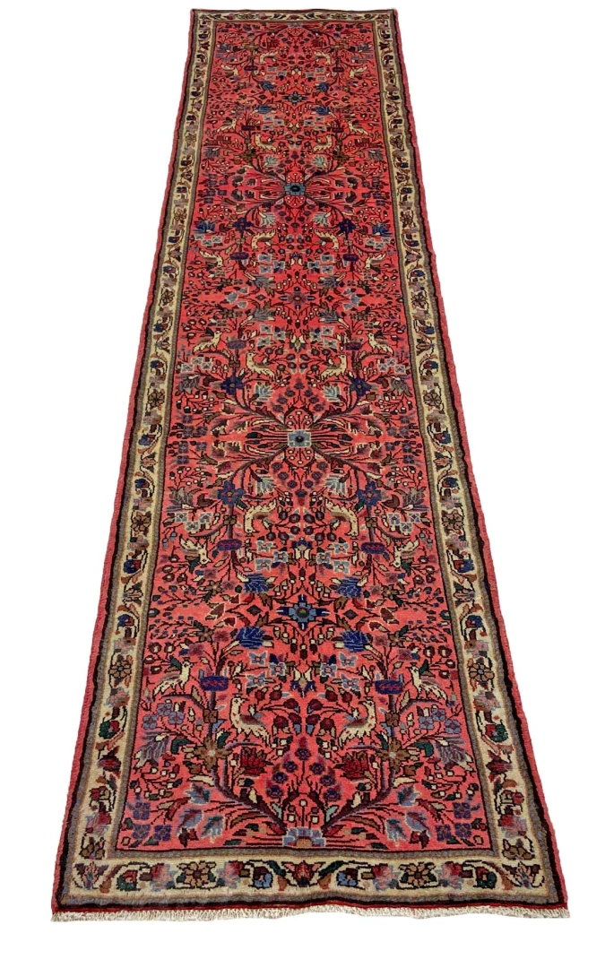 Perserteppich aus Iran, 296 × 71 cm