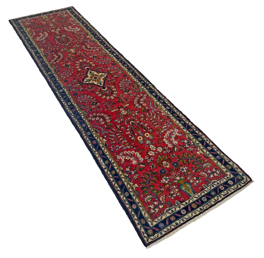 Perserteppich 296 × 81 cm aus Wolle, handgeknüpft
