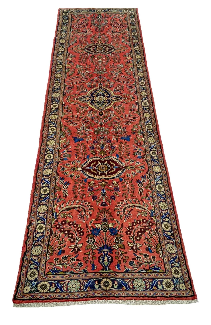 Handgeknüpfter Perserteppich 302 × 83 cm