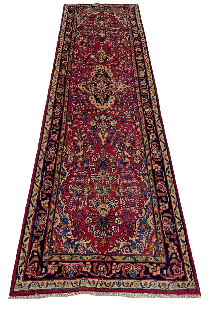 Perserteppich aus Iran, 313 × 86 cm