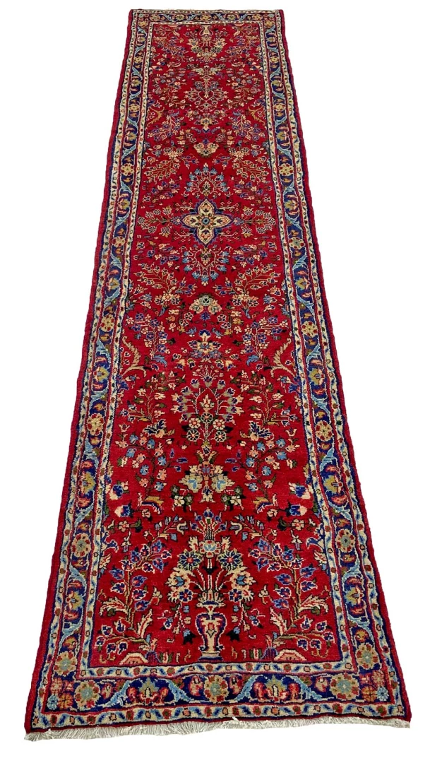 Perserteppich 317 × 73 cm aus Wolle, handgeknüpft