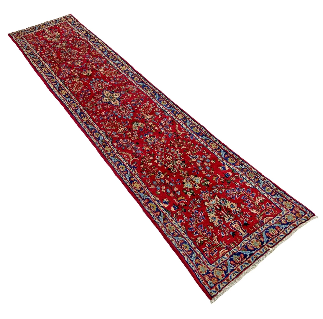 Perserteppich 317 × 73 cm aus Wolle, handgeknüpft