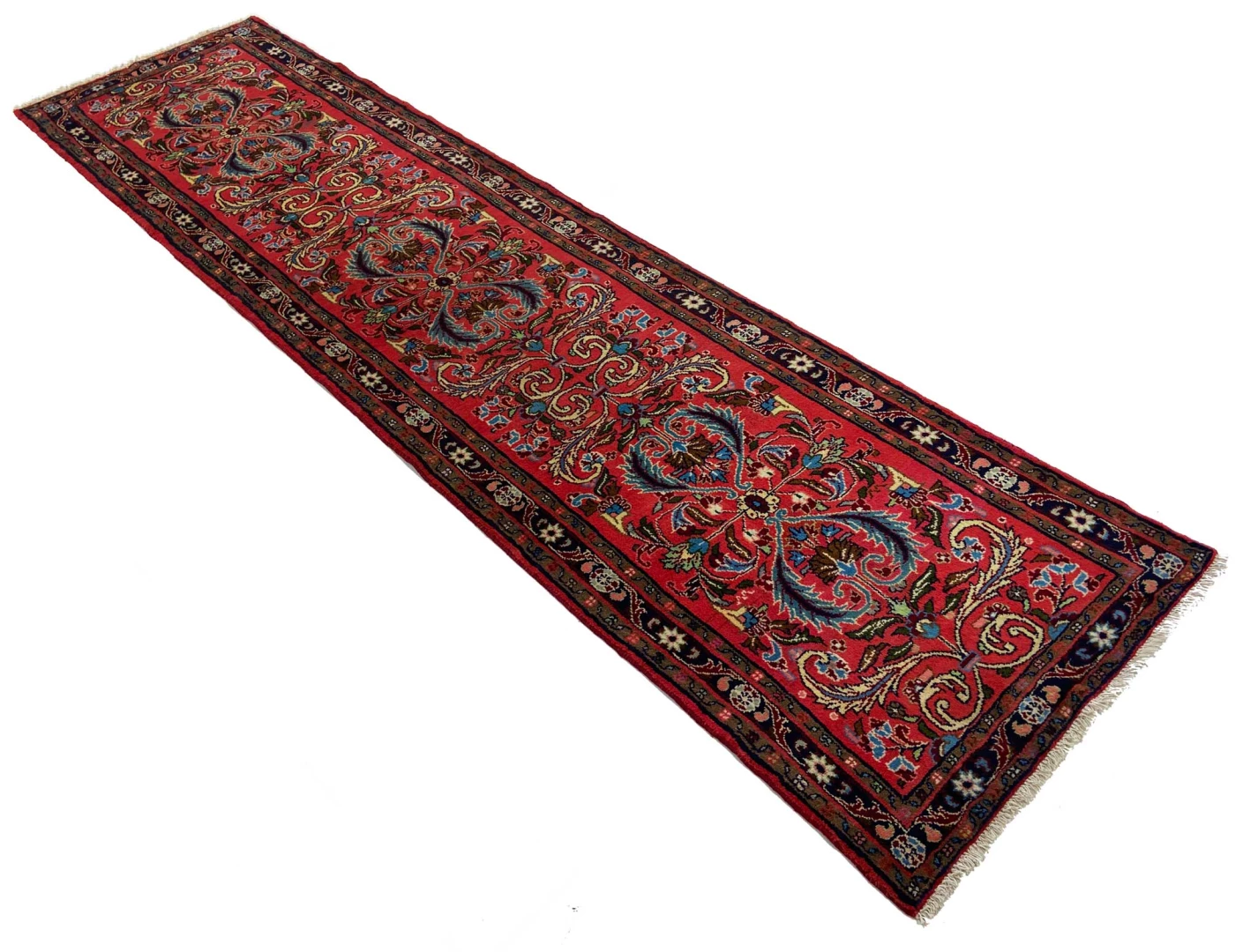 Handgeknüpfter Perserteppich 322 × 82 cm