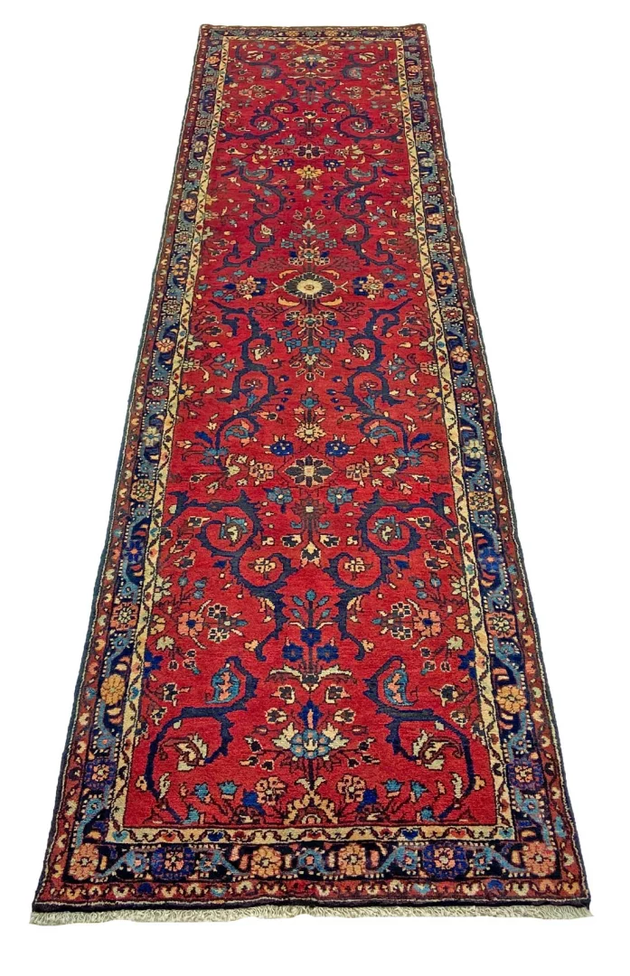 Perserteppich 327 × 85 cm aus Wolle, handgeknüpft