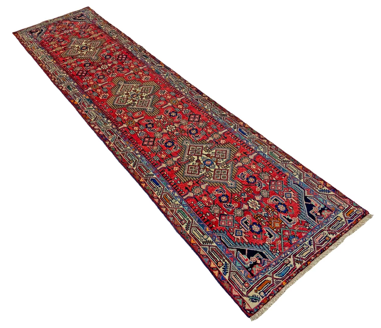 Handgeknüpfter Perserteppich 330 × 81 cm