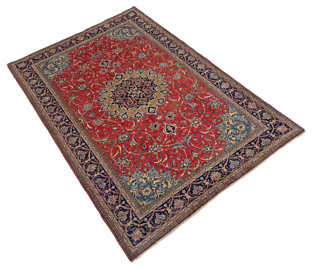 Handgeknüpfter Sarough Farahan Perserteppich 197 × 134 cm