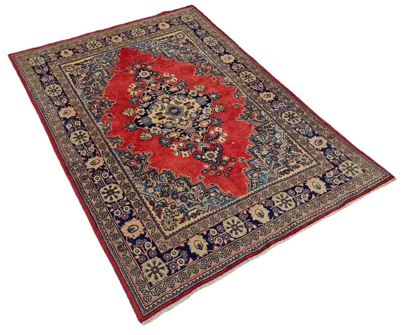 Handgeknüpfter Sarough Farahan Perserteppich, 200 × 145 cm, Wolle