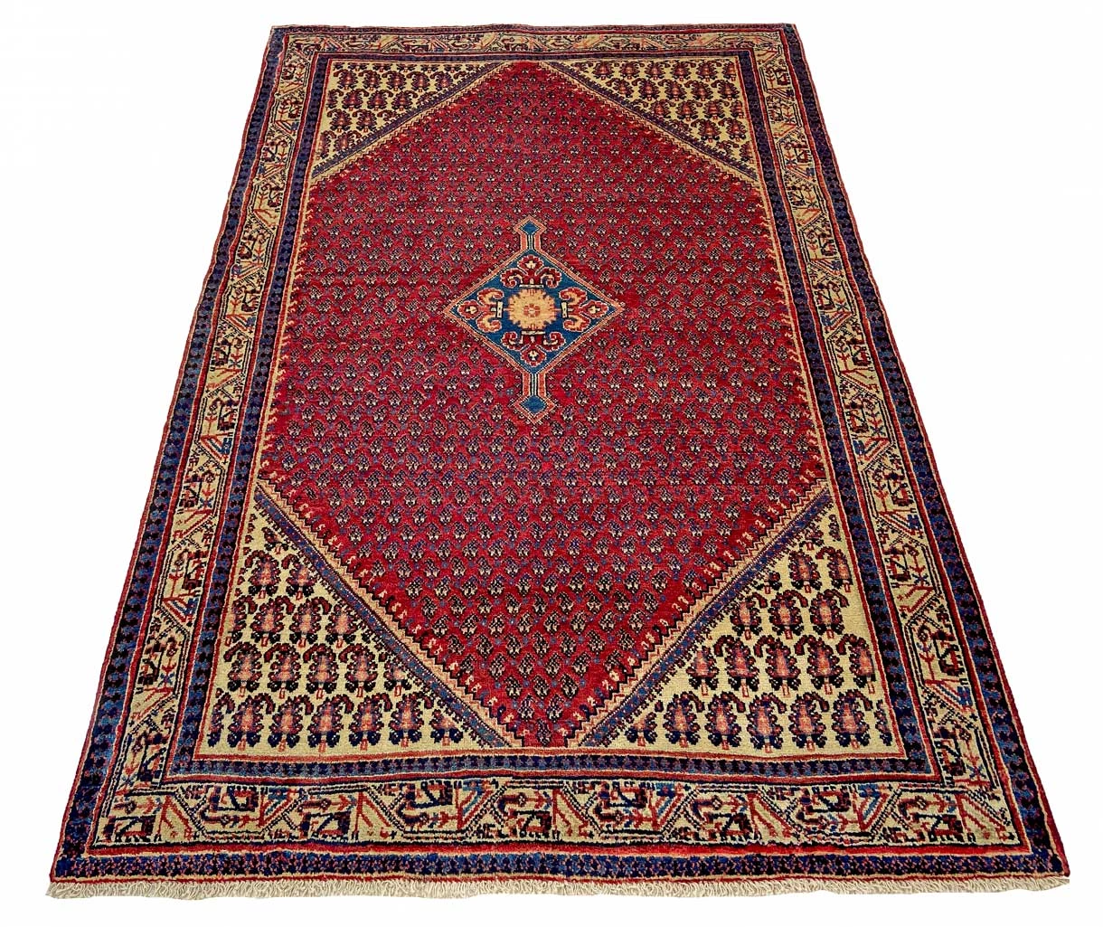 Handgeknüpfter Sarough Farahan Perserteppich 211 × 136 cm
