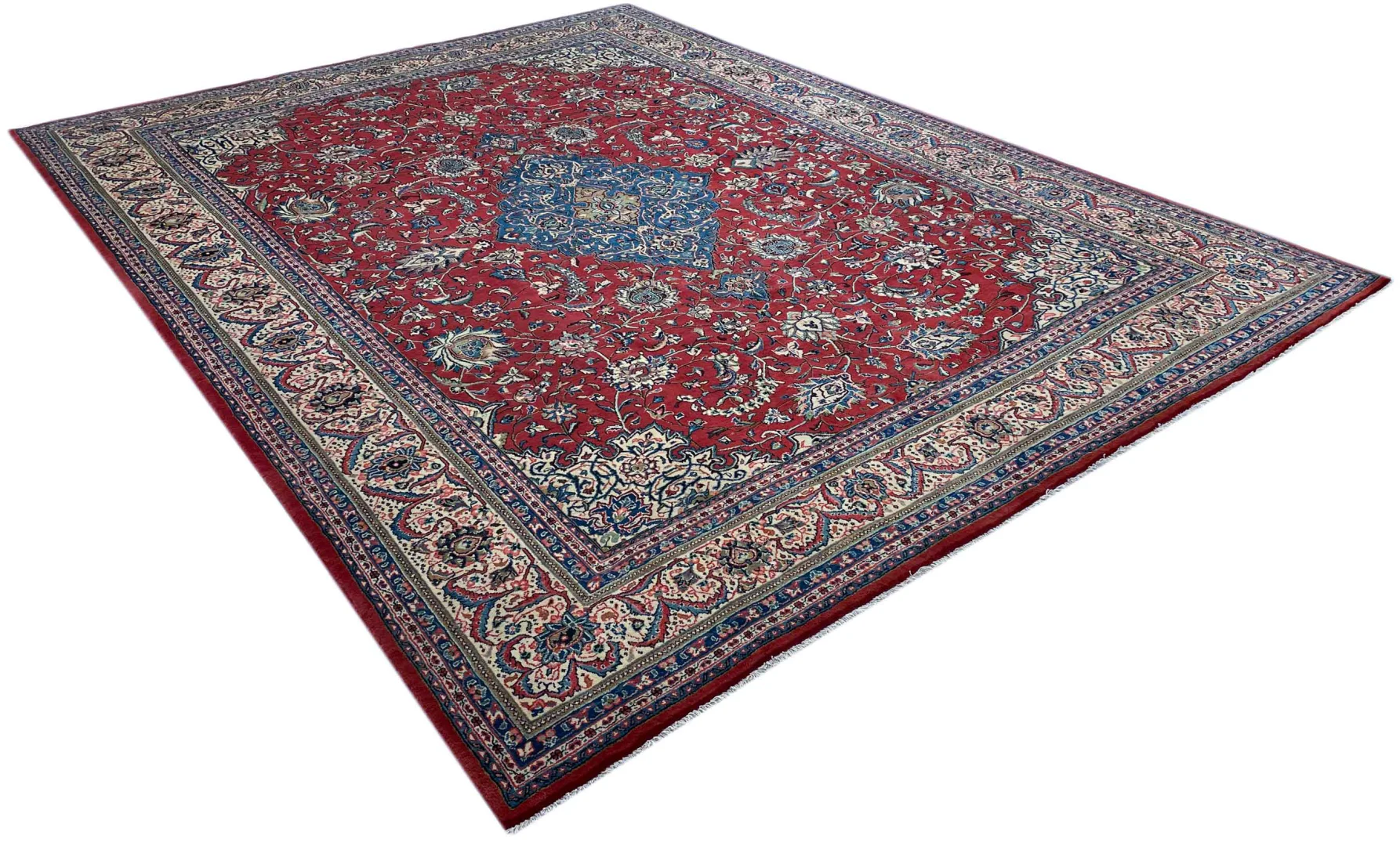 Sarough Farahan Perserteppich 378 × 286 cm aus Wolle, handgeknüpft