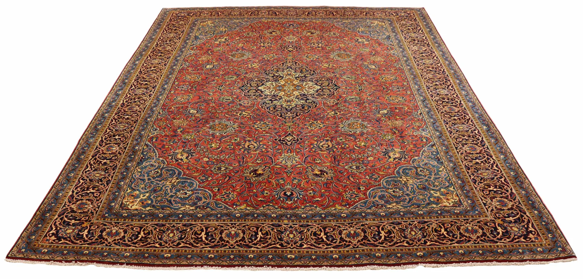 Sarough Farahan Perserteppich 390 × 291 cm aus Wolle, handgeknüpft