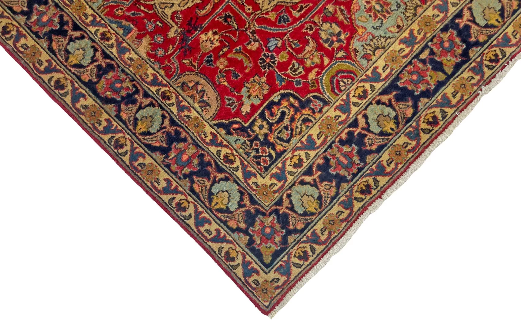 maschhad-teppich-197-x-149-cm-florales-muster-handgeknupft-3 Handgeknüpfter Mashhad Perserteppich, 197 × 149 cm, Wolle
