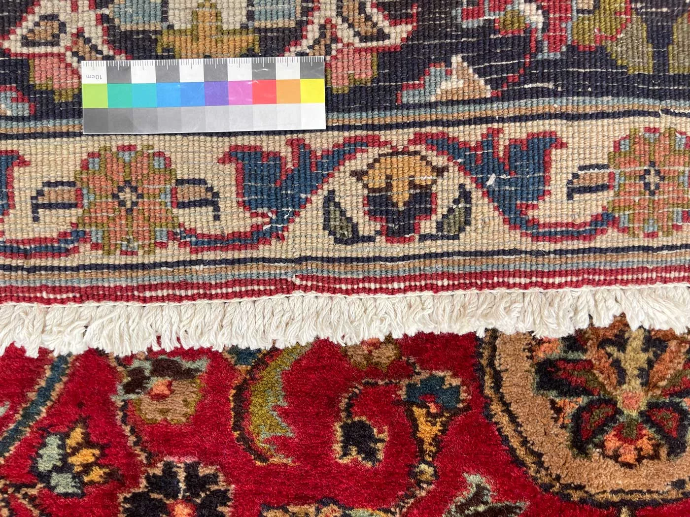 maschhad-teppich-197-x-149-cm-florales-muster-handgeknupft-4 Handgeknüpfter Mashhad Perserteppich, 197 × 149 cm, Wolle