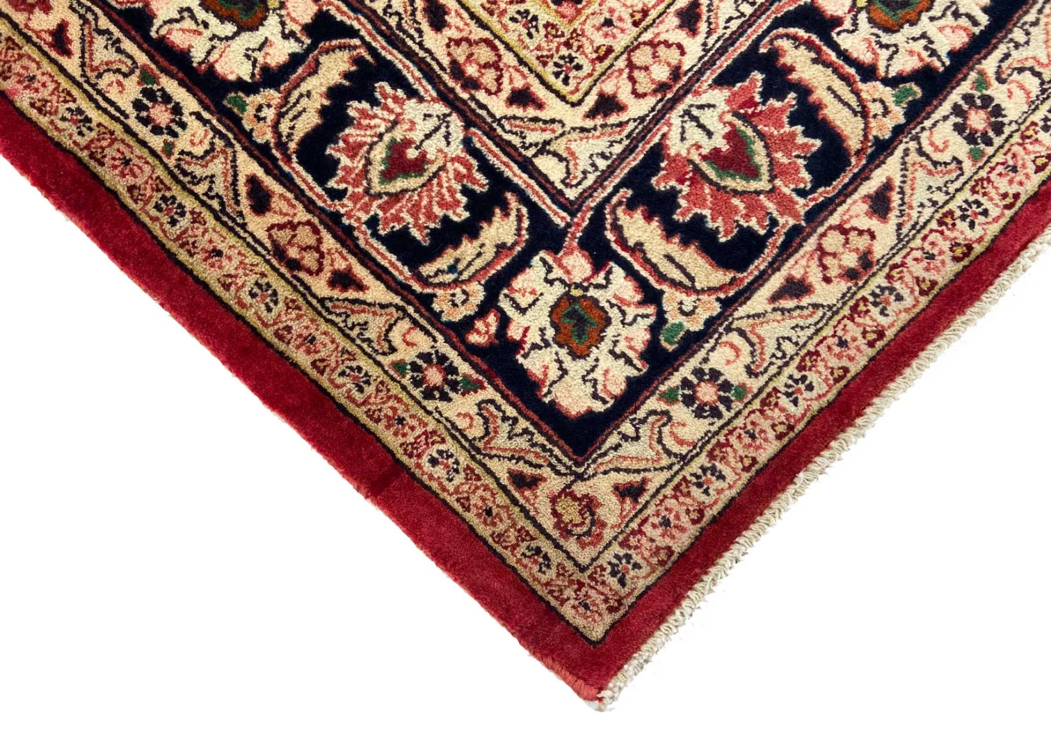 maschhad-orientteppich-202-x-151-cm-florales-muster-handgeknupft-3 Mashhad Perserteppich aus Iran, 202 × 151 cm