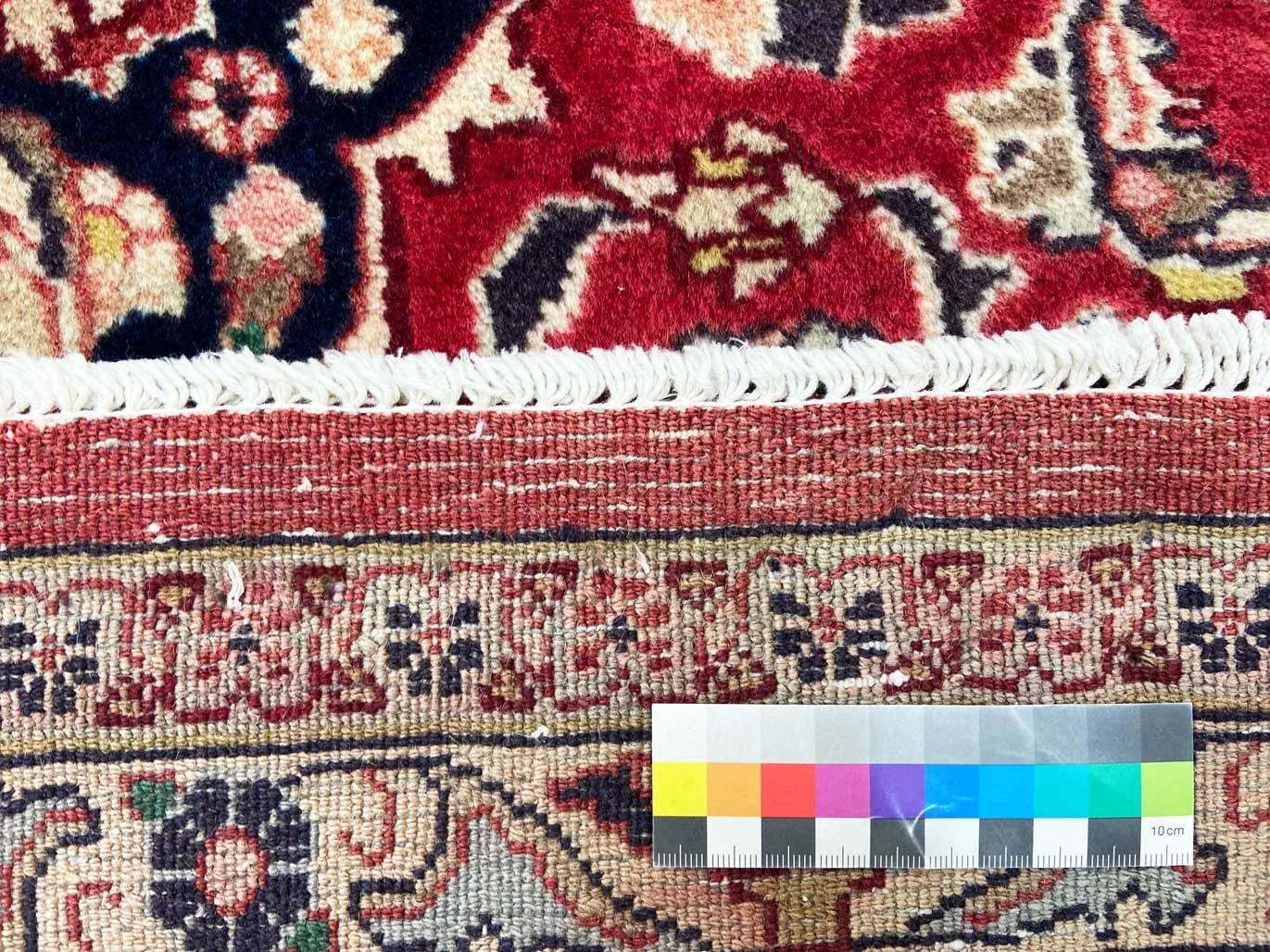 maschhad-orientteppich-202-x-151-cm-florales-muster-handgeknupft-4 Mashhad Perserteppich aus Iran, 202 × 151 cm