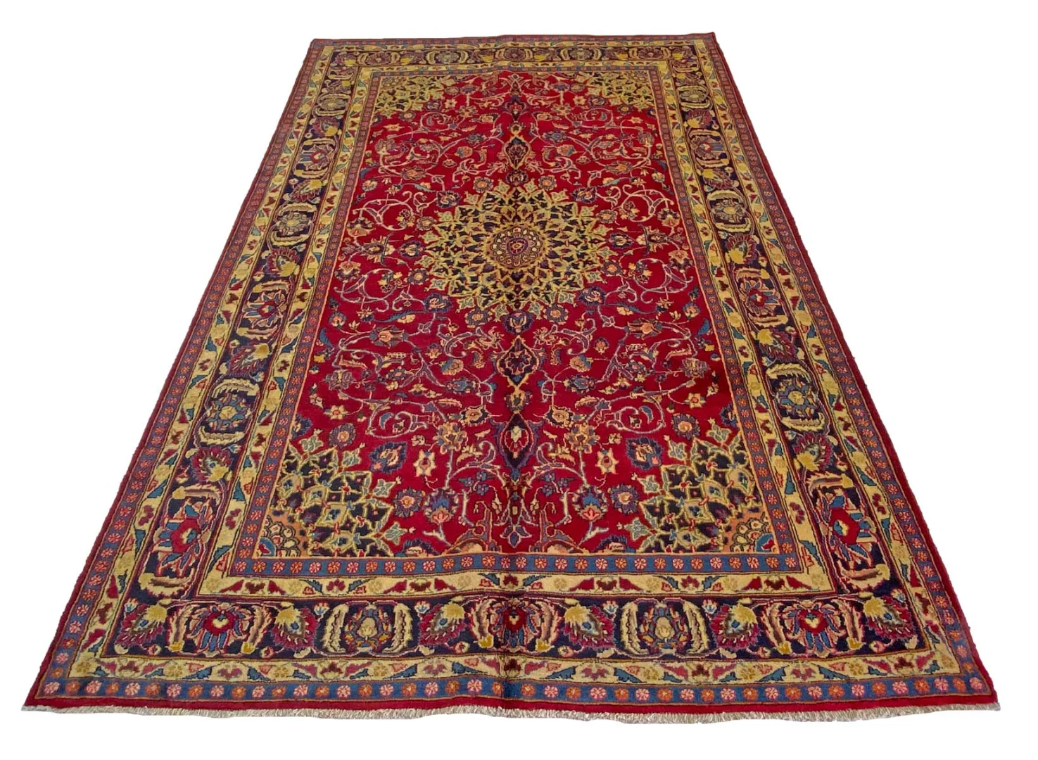 Handgeknüpfter Mashhad Perserteppich 284 × 187 cm