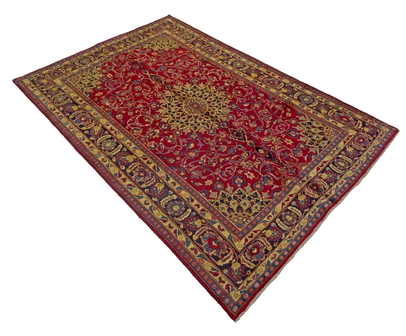 Handgeknüpfter Mashhad Perserteppich 284 × 187 cm