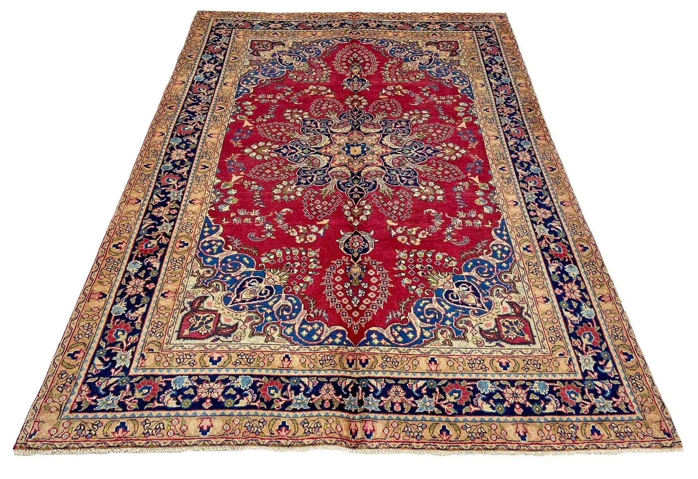 Mashhad Perserteppich 284 × 198 cm aus Wolle, handgeknüpft