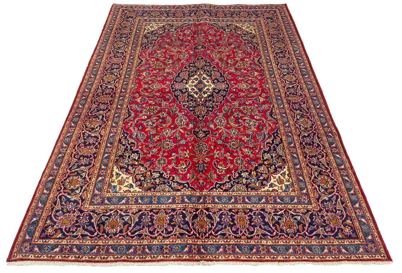 Mashhad Perserteppich aus Iran, 289 × 201 cm