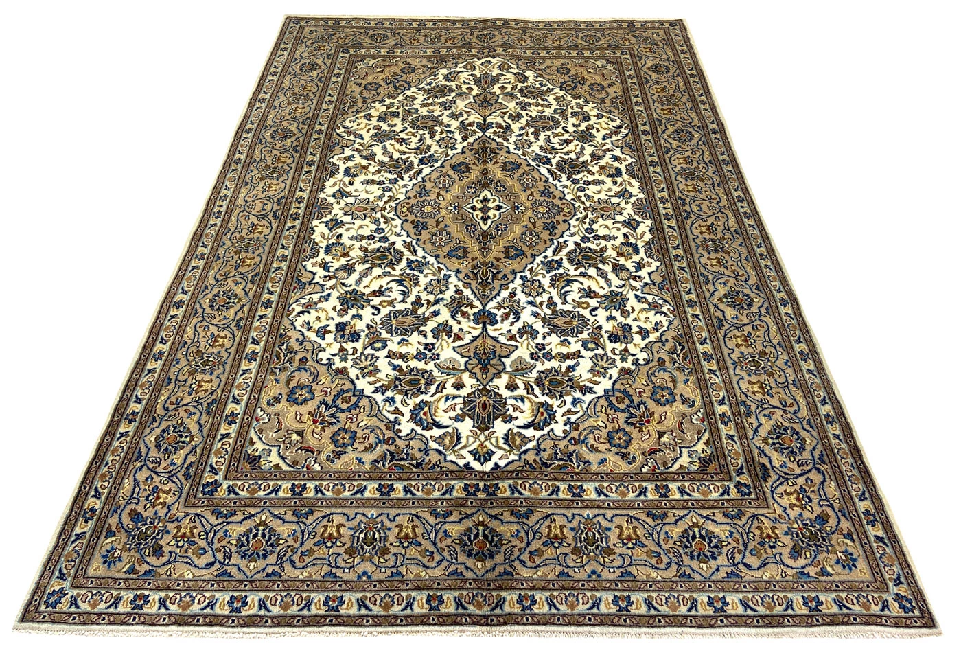 Handgeknüpfter Mashhad Perserteppich, 292 × 194 cm, Wolle