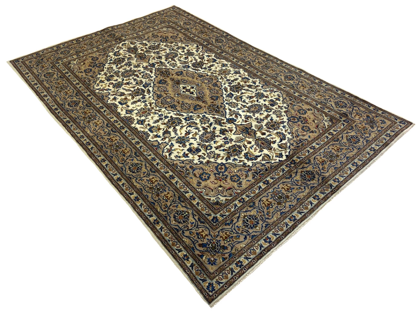 Handgeknüpfter Mashhad Perserteppich, 292 × 194 cm, Wolle